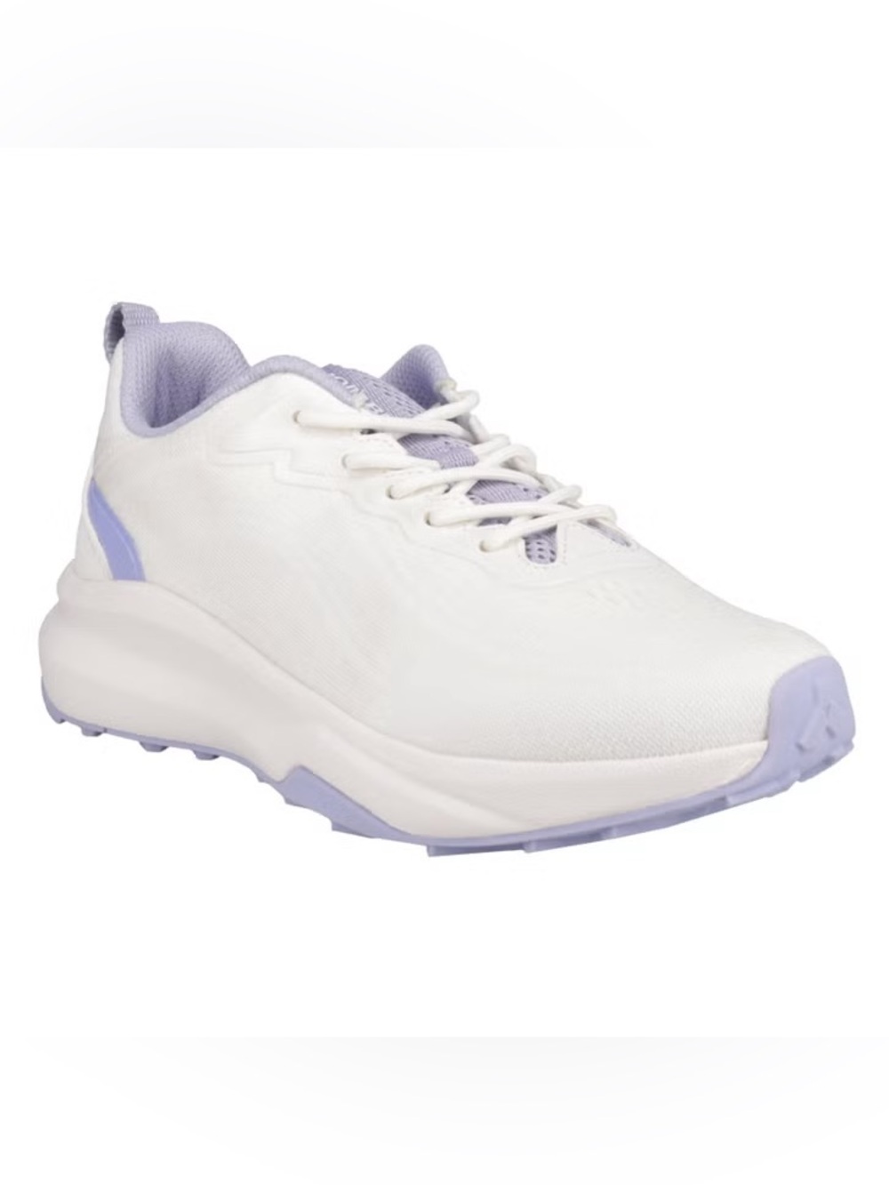 Khombu Women's White & Light Purple Sneaker, Size 7, NWT